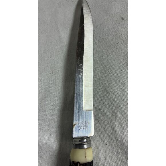 Hollow Ground Stainless Steel Steak Knives Set of 4 Promotional Bank of McLouth - Picture 8 of 9